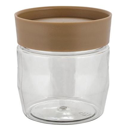 Банка для сыпучих продуктов Plast Team Stockholm 0,5л шоколадный мокко 